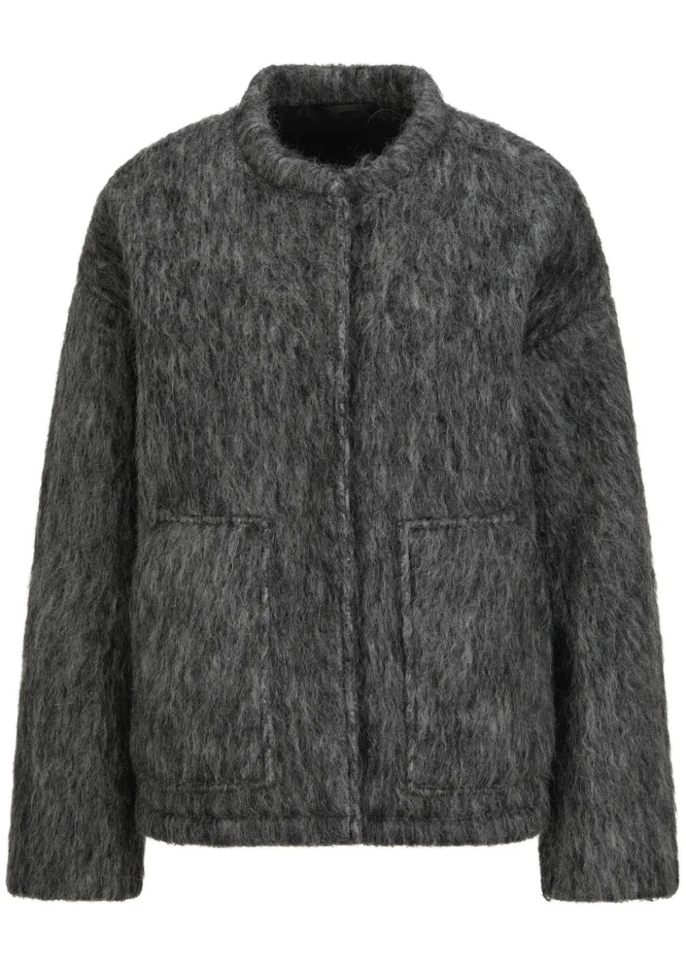 Wolljacke in Fell-Optik