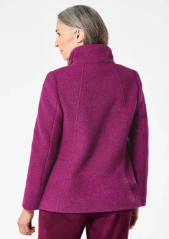 Wollmix Jacke mit Stehkragen