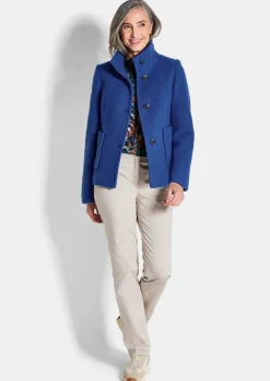 Wollmix Jacke mit Stehkragen