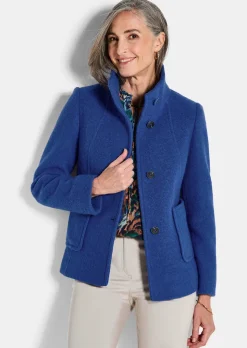 Wollmix Jacke mit Stehkragen