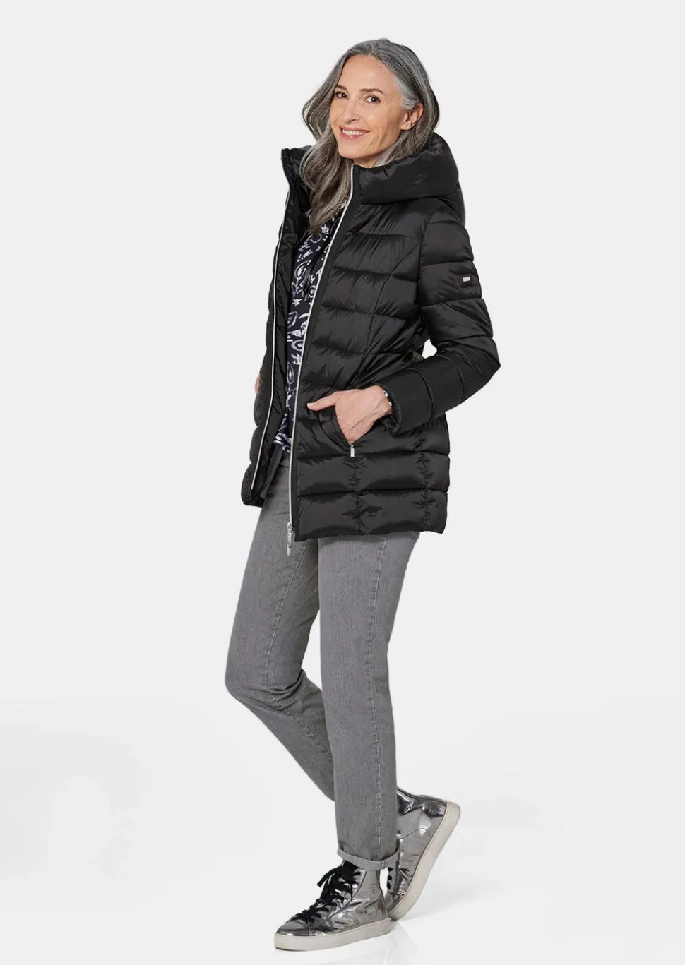 Wärmende Steppjacke mit dezentem Schimmer